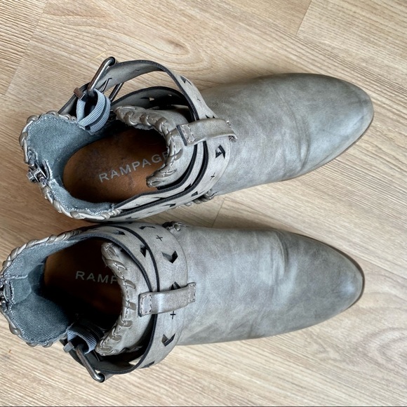 Rampage Trinity Taupe Cut Out Ankle Boots - Picture 6 of 10